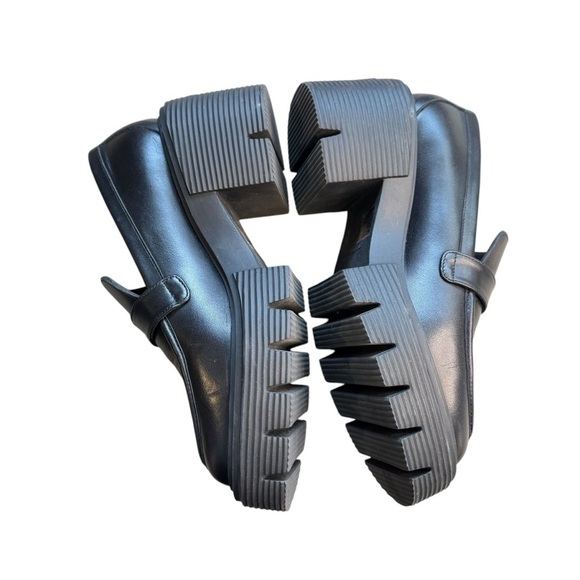 Stuart Weitzman Black Maverick SoHo loafers Chunky Platform 6 - Picture 8 of 12